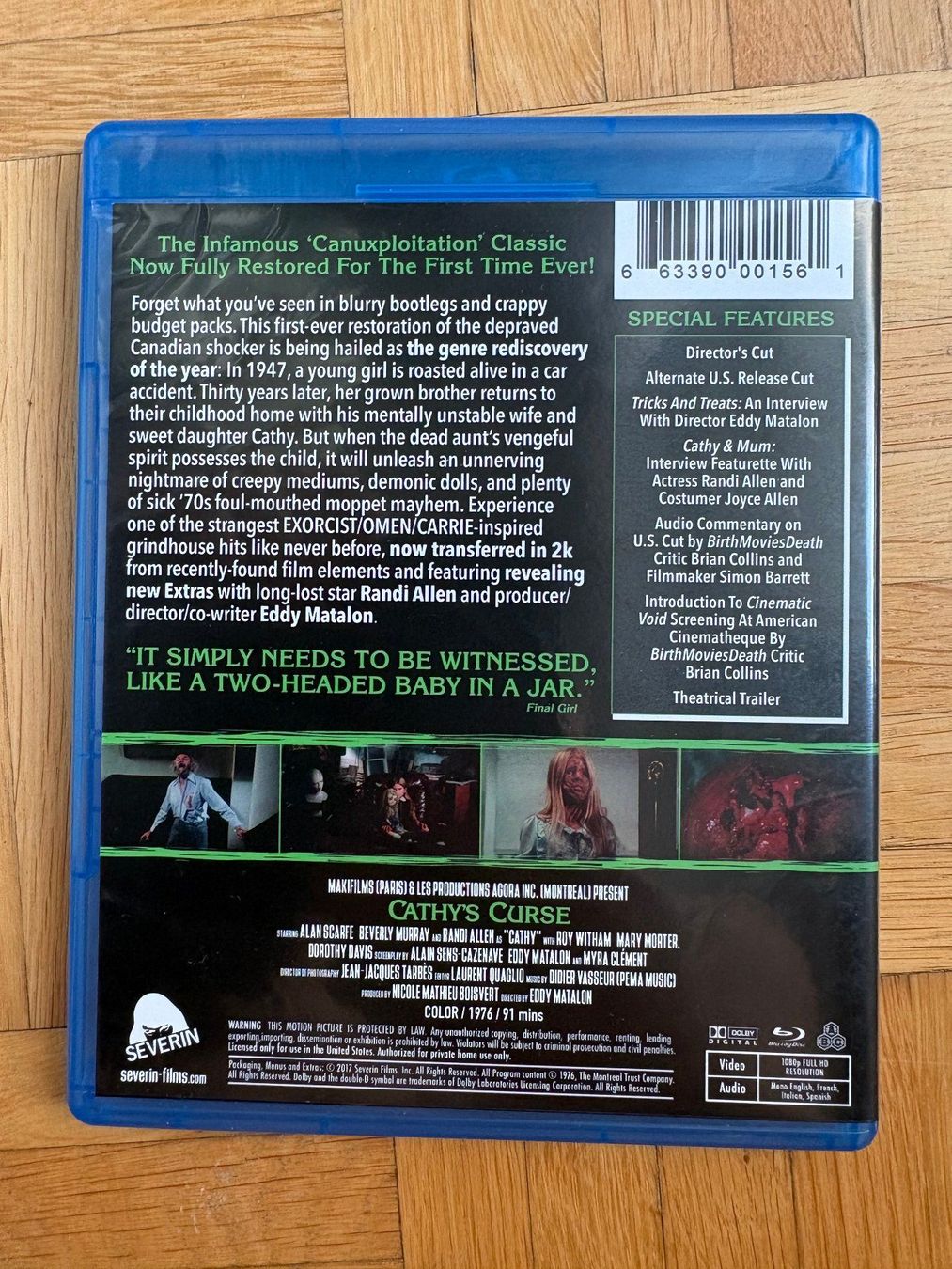 Alle DVDs: Cathy's Curse - Blu-ray – Neu (gemäss Beschreibung) aus Zürich von Malcom 2