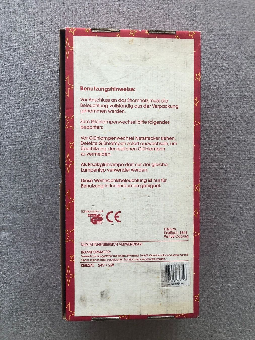 Tutte le decorazioni: Fensterschmuck, rot – Nuovo (secondo la descrizione) da Lenzburg venduto da Gart001 1