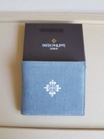 Portefeuille Patek Philippe bleu cuir neuf avec boite