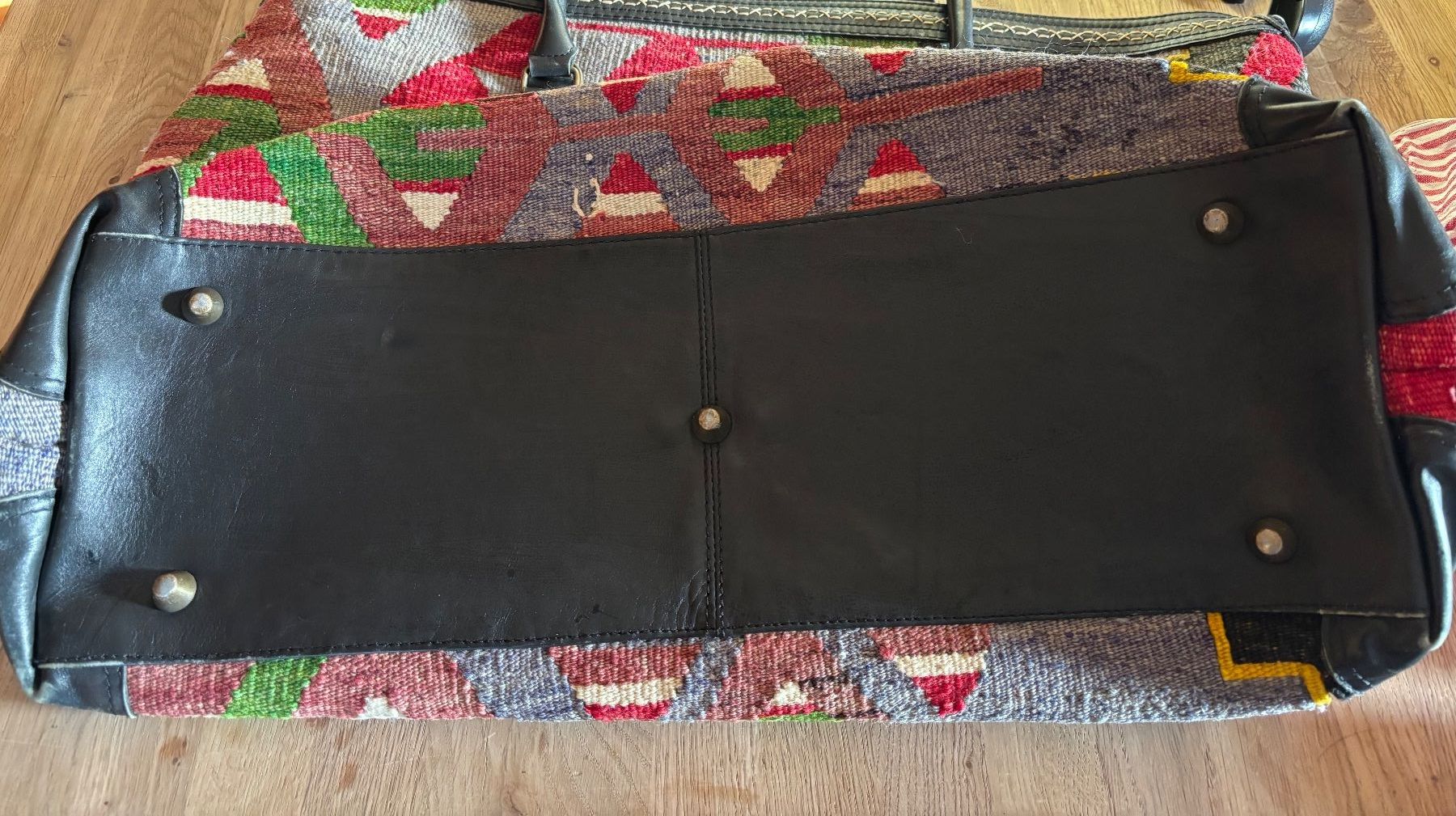 Sacs femmes: Große Kelim-Leder-Reisetasche – D'occasion à Horgen par uge_pd5p 3