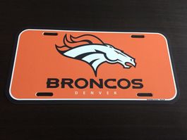Denver Broncos License Plate