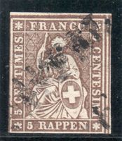 🇨🇭CAPPEL -- Strubel 22 G 1859 -- Stabstempel 30-C-17
