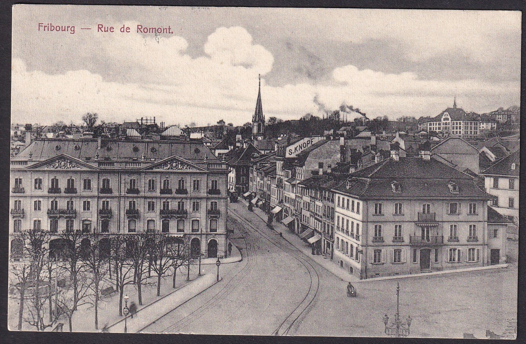 Ansichtskarten: Fribourg Rue de Romont – Gebraucht aus Olten von clotaldi