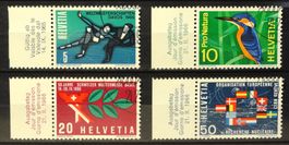 1965 / 438-441 Werbemarken mit ET Stempel