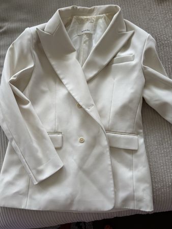 Blazer The Frankie Shop 100% Polyester crème taille L/ XL