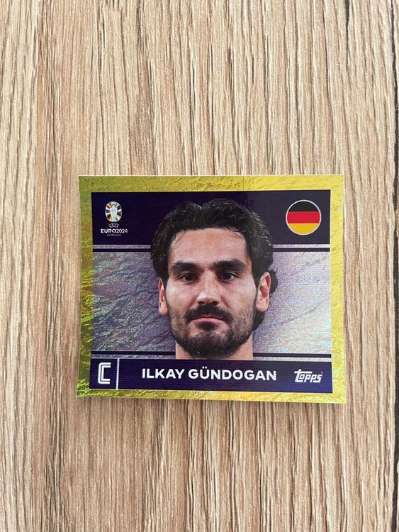 Topps Sticker Fußball EM Euro 2024 Nr. GER 2: Ilkay Gündogan Grün
