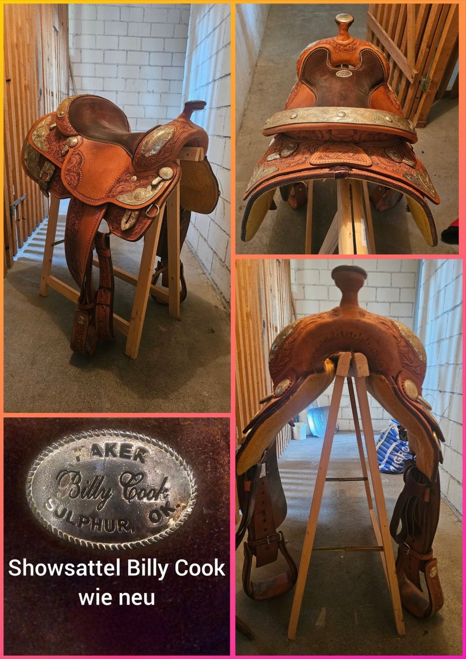 Selle & Accessori: Western Showsattel Billy Cook – Usato da Sursee venduto da pidil27