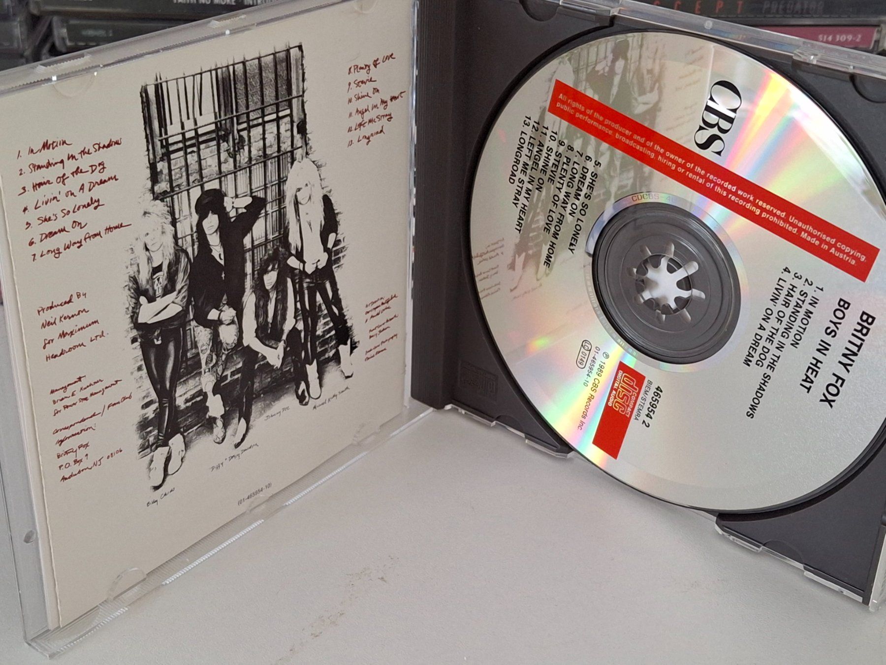 CD: CD Britny Fox - Boys in Heat - – Usato da Aarberg venduto da Jackup1 2