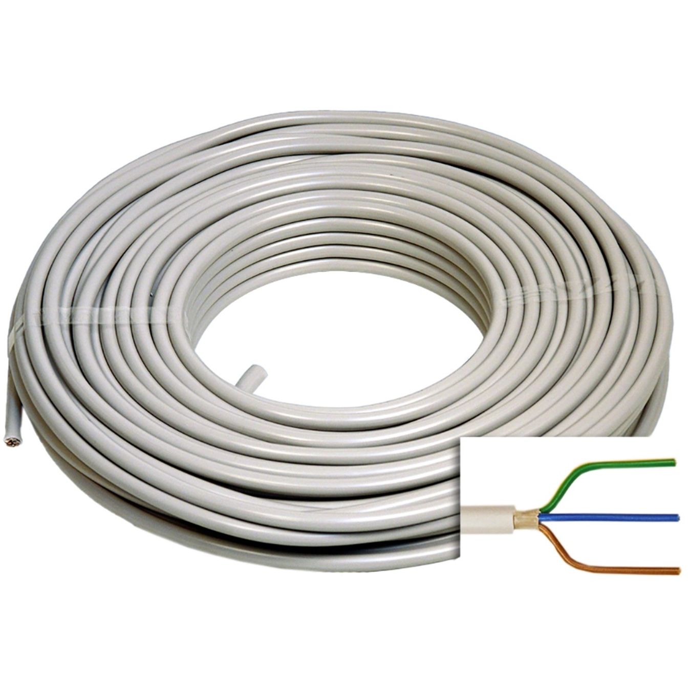 Cavi: Kabel TT 3x2.5mm2 FE0 DCA 50m – Nuovo e nell'imballaggio originale da Luzern venduto da Elektrogut