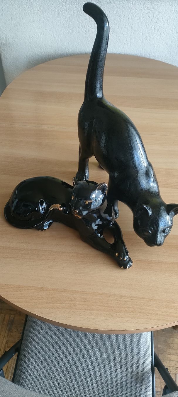 Tutte le decorazioni: Keramik Katzenfiguren, schwarz. – Usato da Kirchberg SG venduto da sil_dz82 2