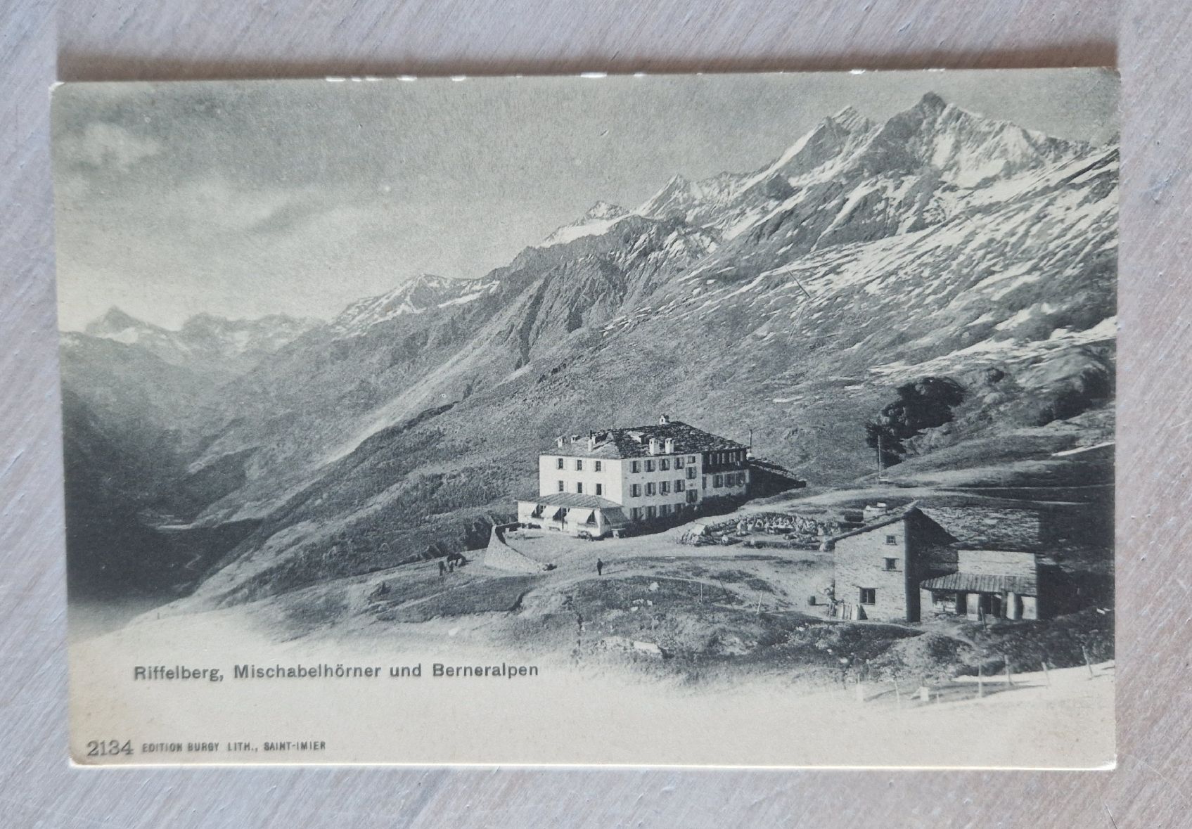 Cartoline postali: Riffelberg, Mischabelhörner, Berner Alpen – Usato da Ebikon venduto da Donar50