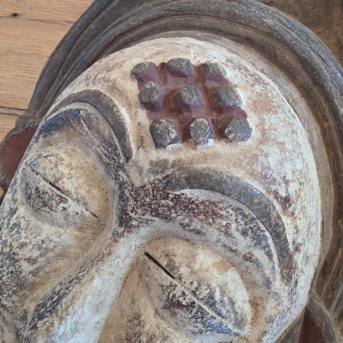 Internationale Kunst: 🐸 HOLZMASKE MUKUDJ MOKOI PUNU MASKE GABUN MASKE AHNENMASKE – Gebraucht aus Môtier (Vully) von Frogs 4