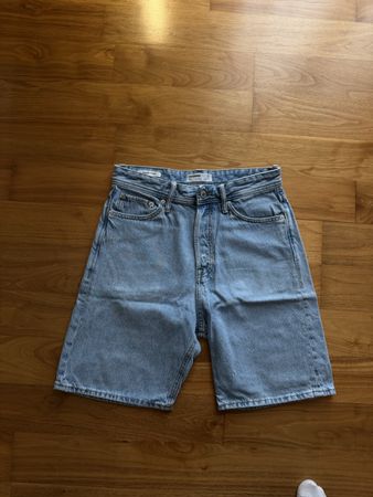 Jack & Jones „Baggy / Tony“ Jeans-Shorts – Hellblau