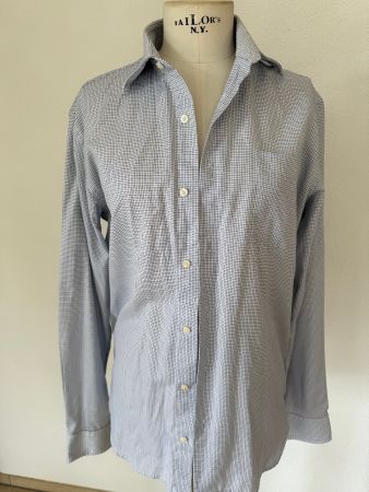 GAP Herren Hemd Grösse M blau fein gestreift Baumwolle