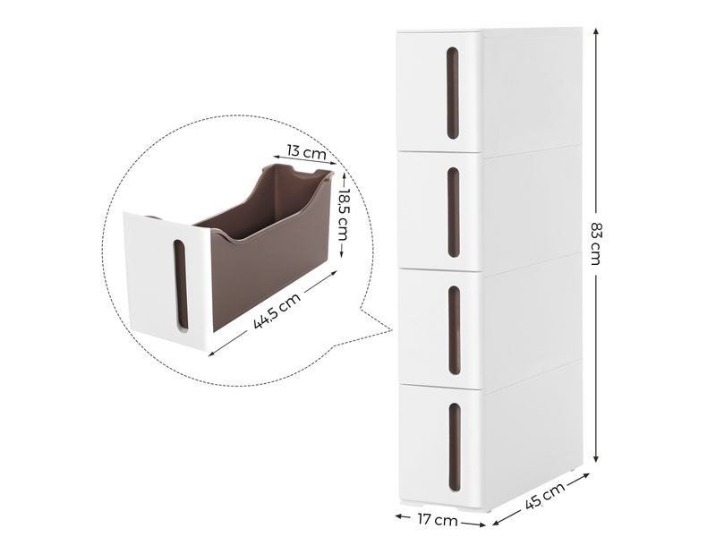 Cassettiere: Kommode mit 4 Schubladen, Weiss – Nuovo (secondo la descrizione) da Solothurn venduto da shiinnee 2