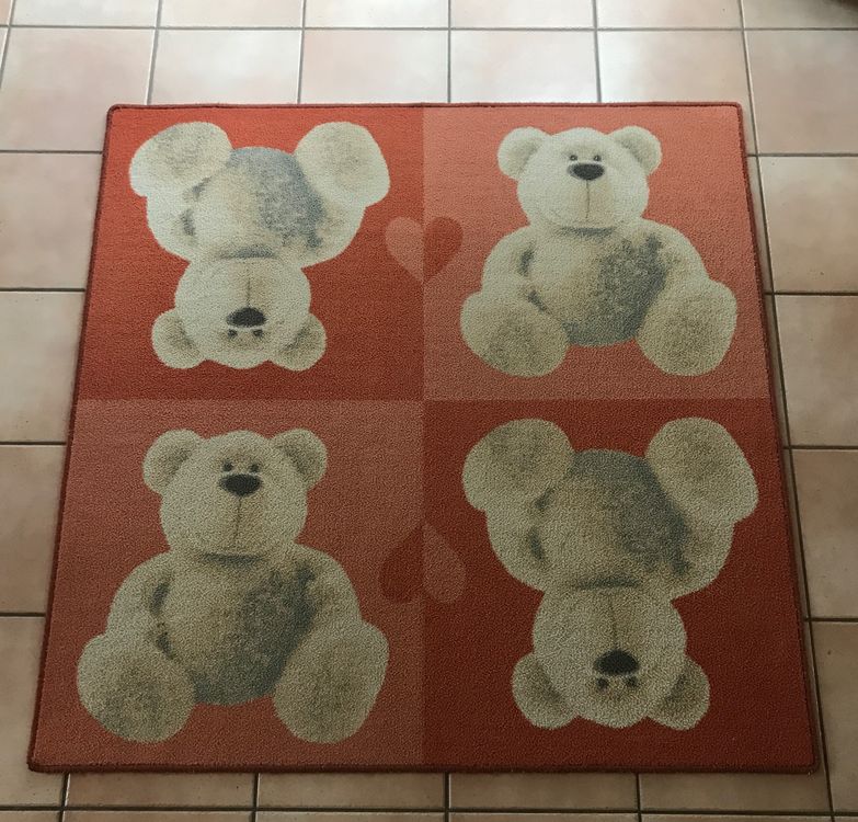 DJHWWD Chambre Complete Fille Ensemble Salon Complet Tapis Bleu Marron Rectangle Décoration De Salon Rétro étanche à L'humiditéTapis Jeu 100X160CM