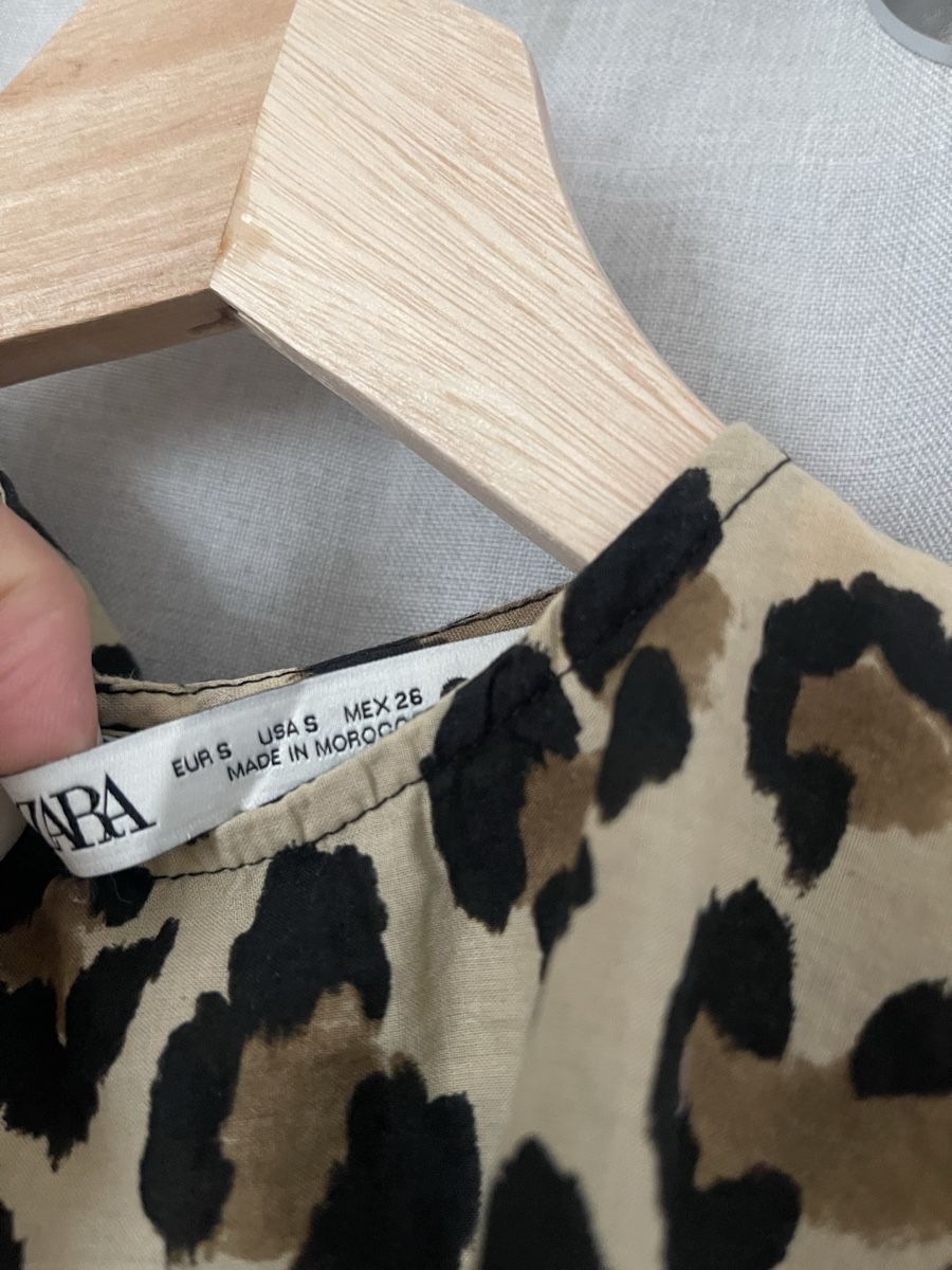 Zara Top: Zara Leopardenmuster Top, Grösse S, Versand 2.50 – Usato da Meilen venduto da ana9 1