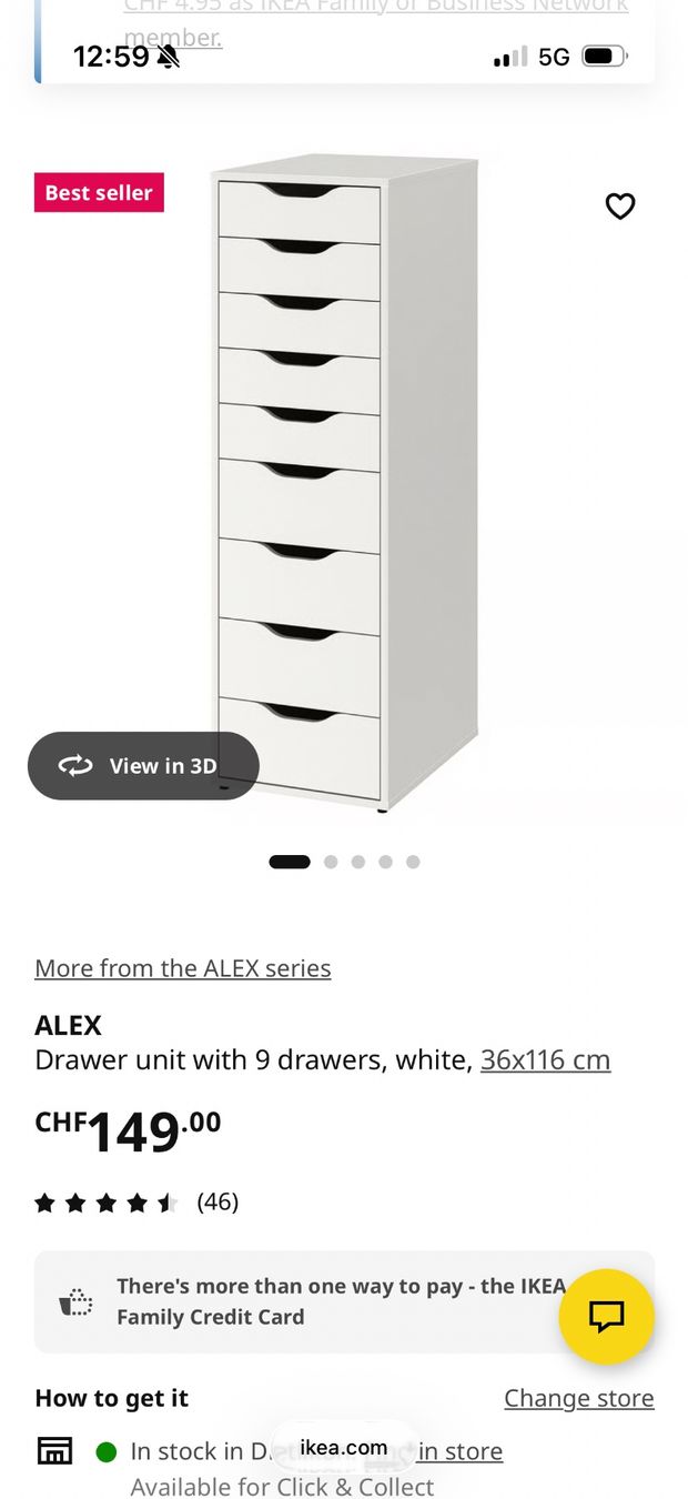 Schreibtische: Ikea, Schreibtisch und Schubladenelement – Gebraucht aus Wilen b. Wollerau von Nataly_ 4