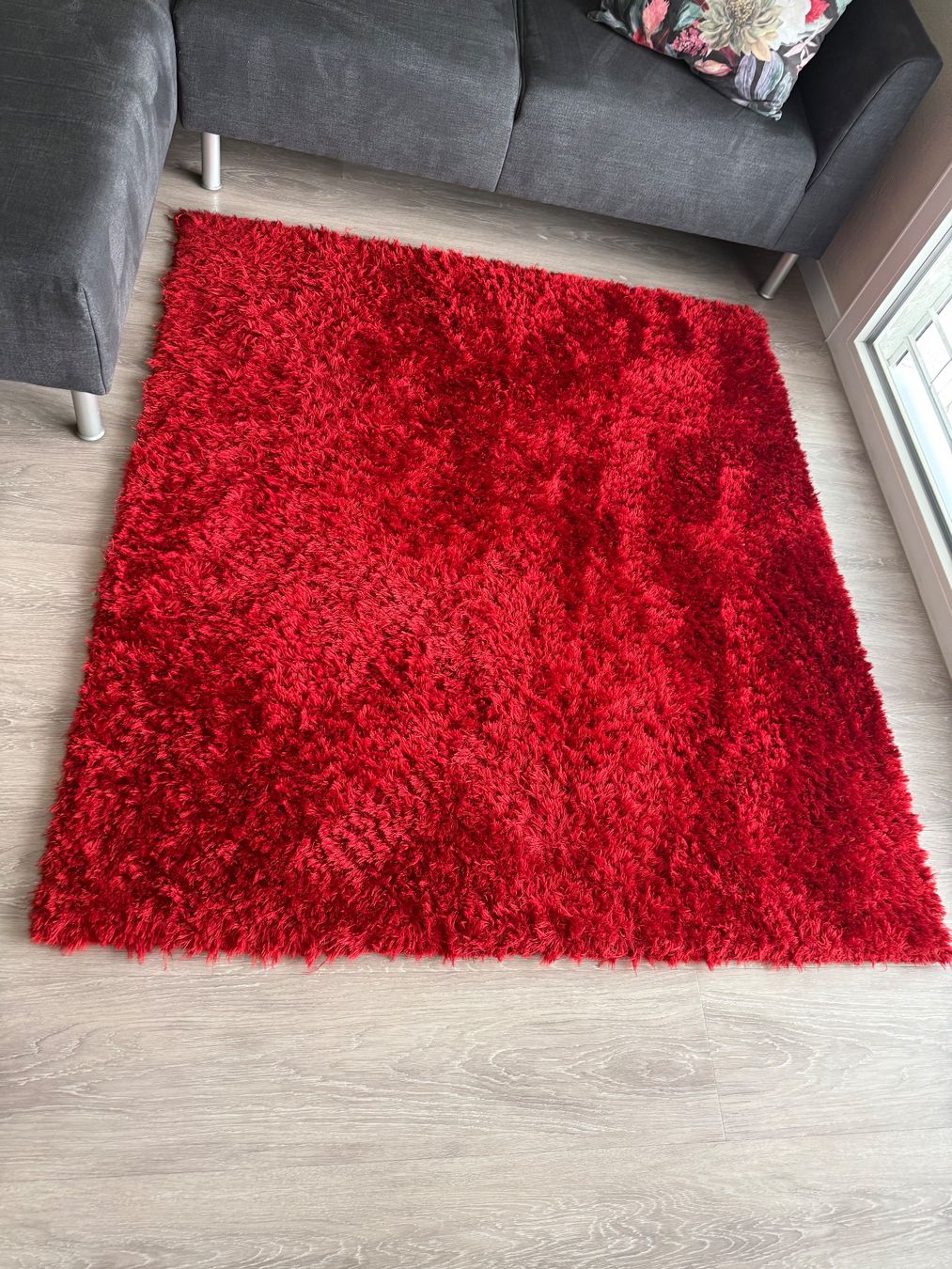 Pfister Teppiche: Hochflorteppich rot – Gebraucht aus Hindelbank von bar_7xd8