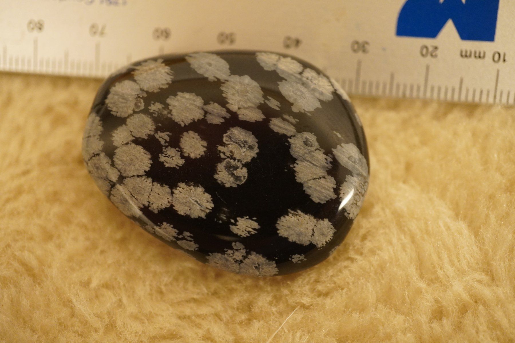 Minerali & Pietre curative: Schneeflocken obsidian      Scheibenstein    –Topstone- – Nuovo e nell'imballaggio originale da Eschenbach SG venduto da topstone 4