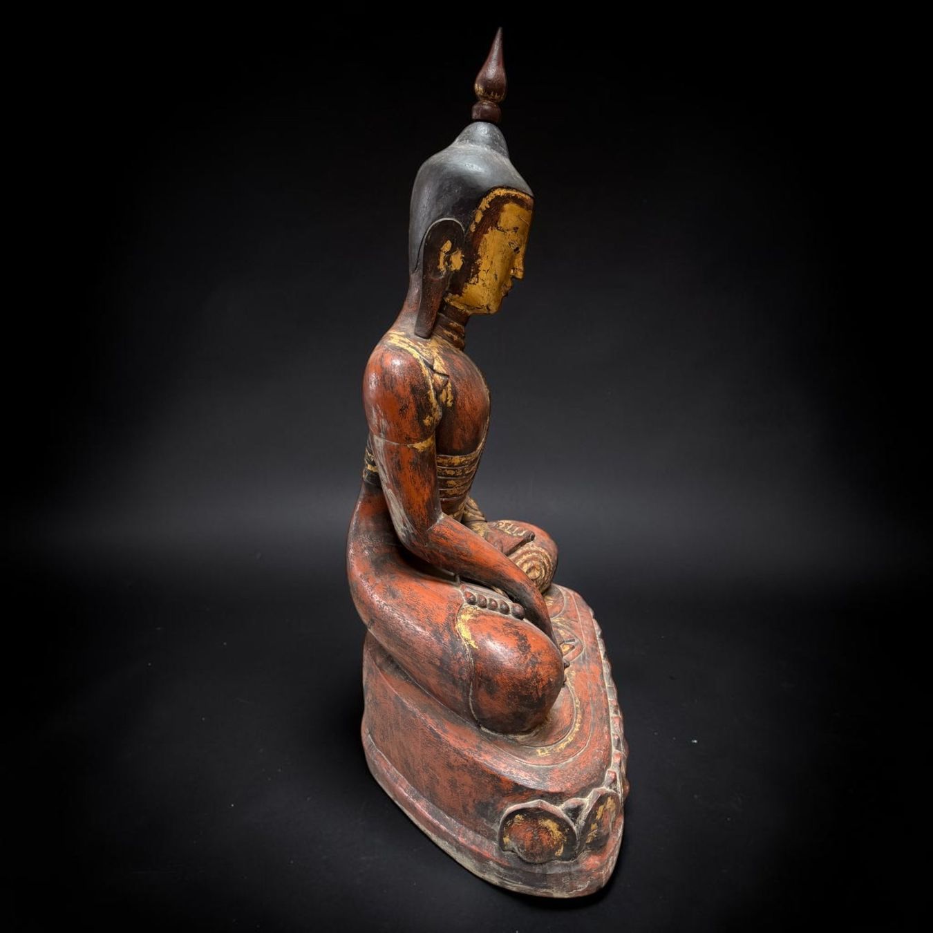 Sculture & Statue: Großer Shan Buddha 140cm - Lacquerware Burma Statue alt – Usato da Hilpoltstein venduto da asienlifestyle888 5