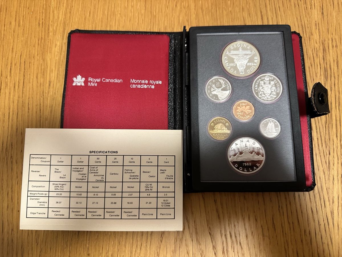 Tutti le monete: Canada  1982 Proof Set – Nuovo e nell'imballaggio originale da affoltern am albis venduto da bakee