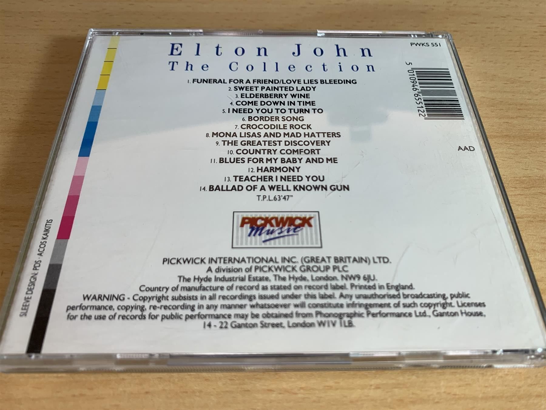 CD: Elton John – The Collection - 1989 – Usato da Rikon im Tösstal venduto da Alpenmutz 1