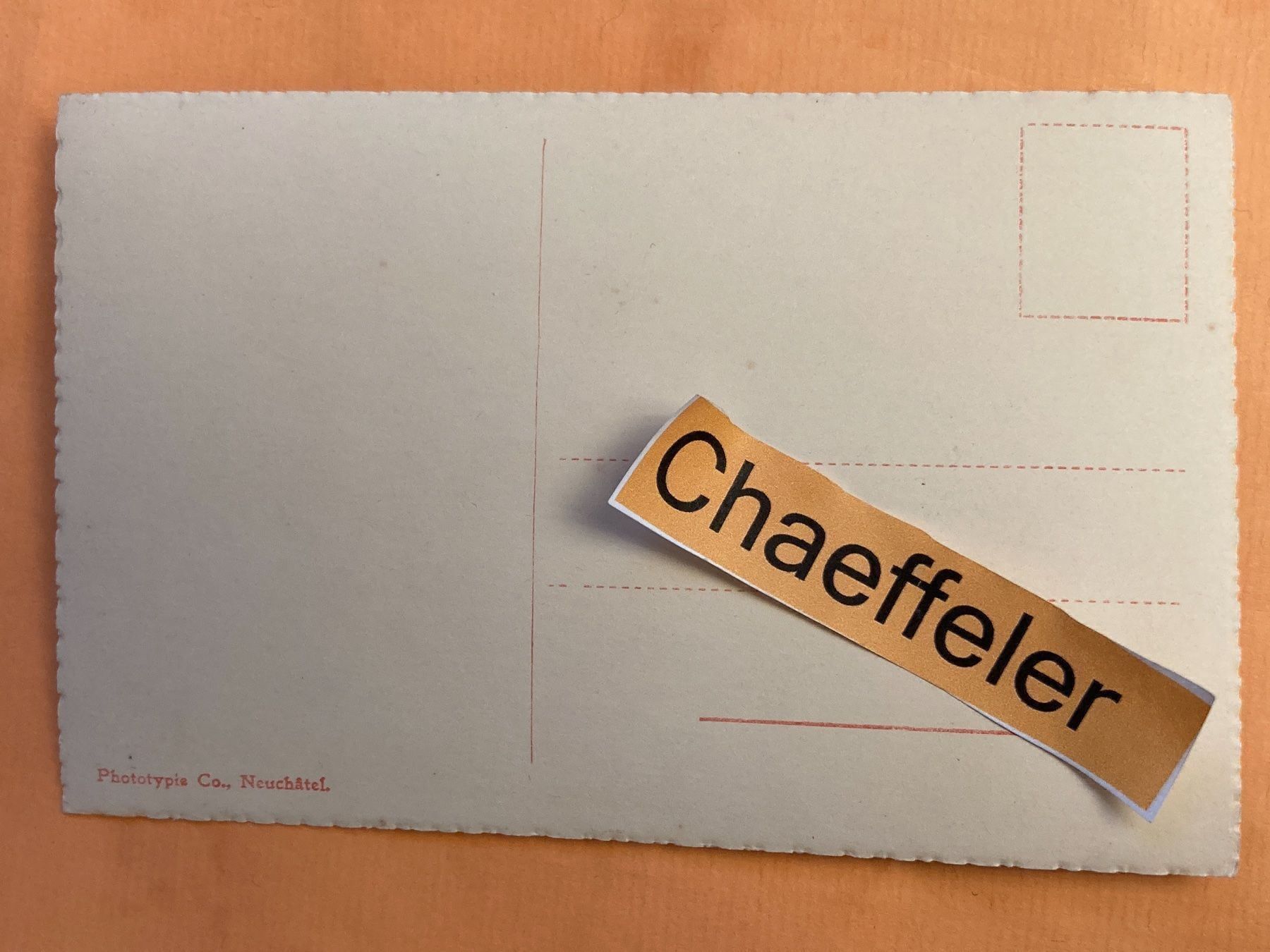 Ansichtskarten: 6547 Genève – Gebraucht aus Zürich von Chaeffeler 1