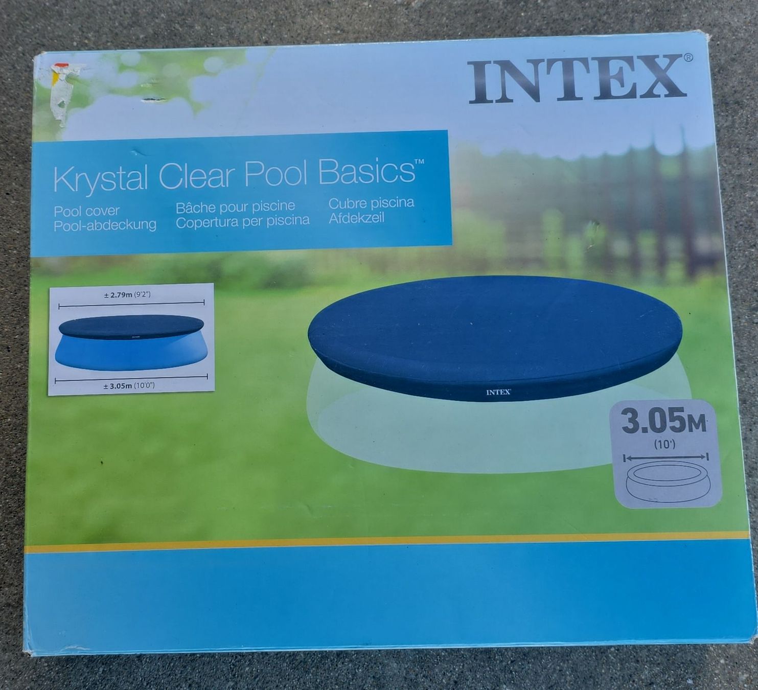 Intex Piscine: Intex Pool Abdeckung Krystal Clear Basics - 3.05m - Neu – Nuovo e nell'imballaggio originale da Herisau venduto da Gleis-6
