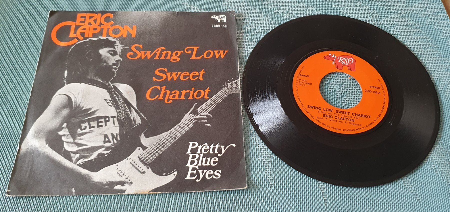 Dischi in vinile: ERIC CLAPTON, Swing low sweet Chariot, Single, TOP! – Usato da Kreuzlingen venduto da Cdschlumpf