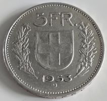 5 Frankenmuenze 1953 Silber !