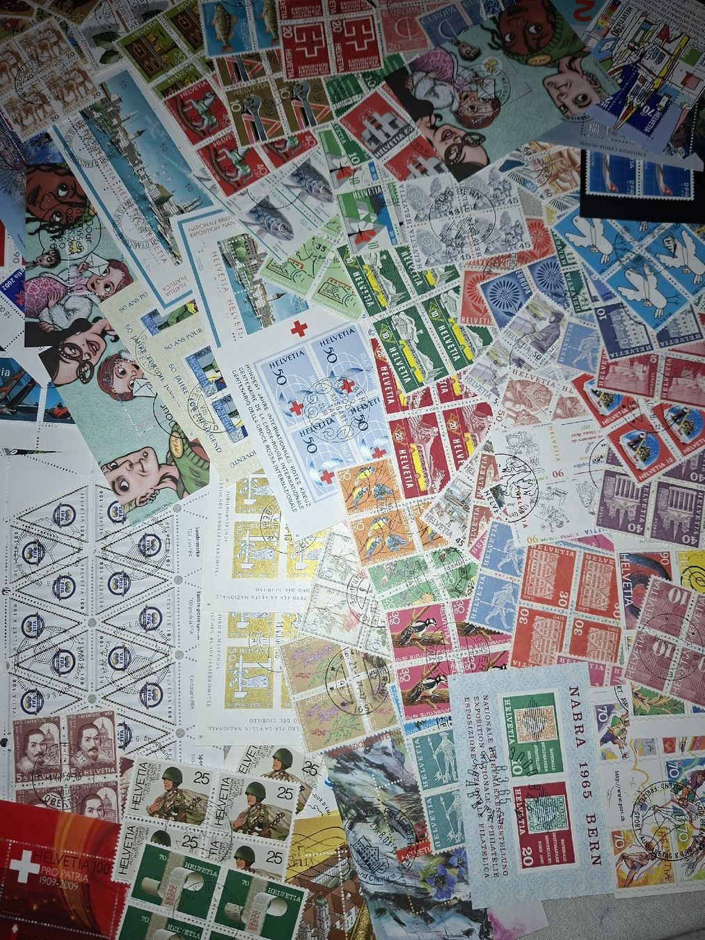 Tutti i francobolli: 370 4er Blöcke diverse CH / PP / PJ – Usato da Balgach venduto da SIMEON27 3