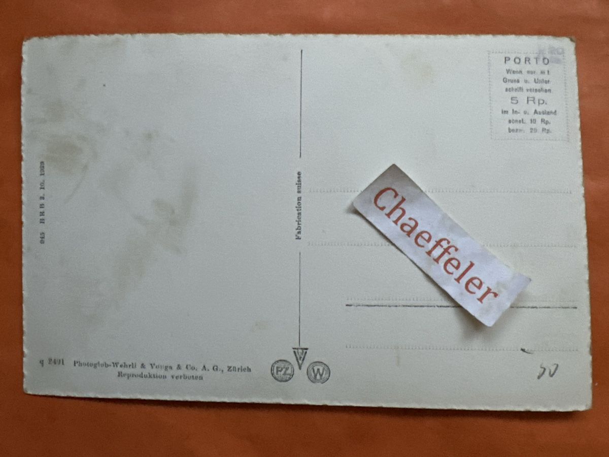 Cartoline postali: Flüeli, Lammschluchtbrücke, Schweiz – Usato da Zürich venduto da Chaeffeler 1