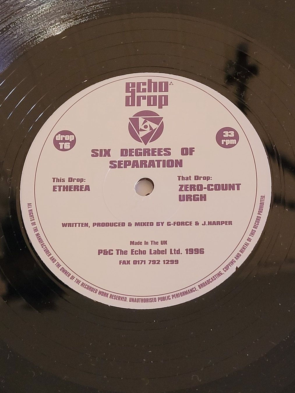 Schallplatten: Vinyle Echo Drop - Six Degrees of Separation - Rare! – Gebraucht aus La Chaux-de-Fonds von reu_kx5l 3