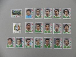 Panini Fussball WM 2006 Fehlliste Mexico 244 - 262 Komplett