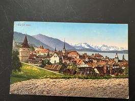 AK 1928 Zug mit Alpen   (G3955)