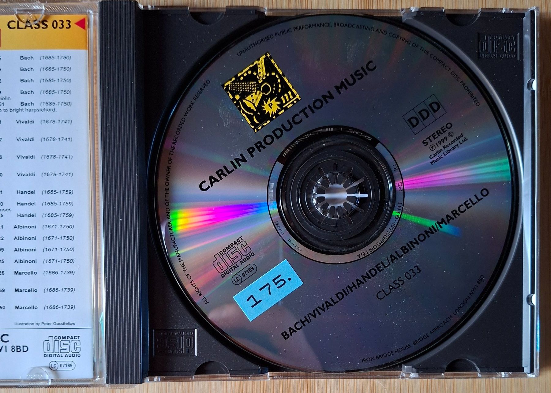 CDs: CD Carlin Classical Series - Bach Vivaldi Handel Albinoni – D'occasion à Burg AG par ..machine_rec.. 2