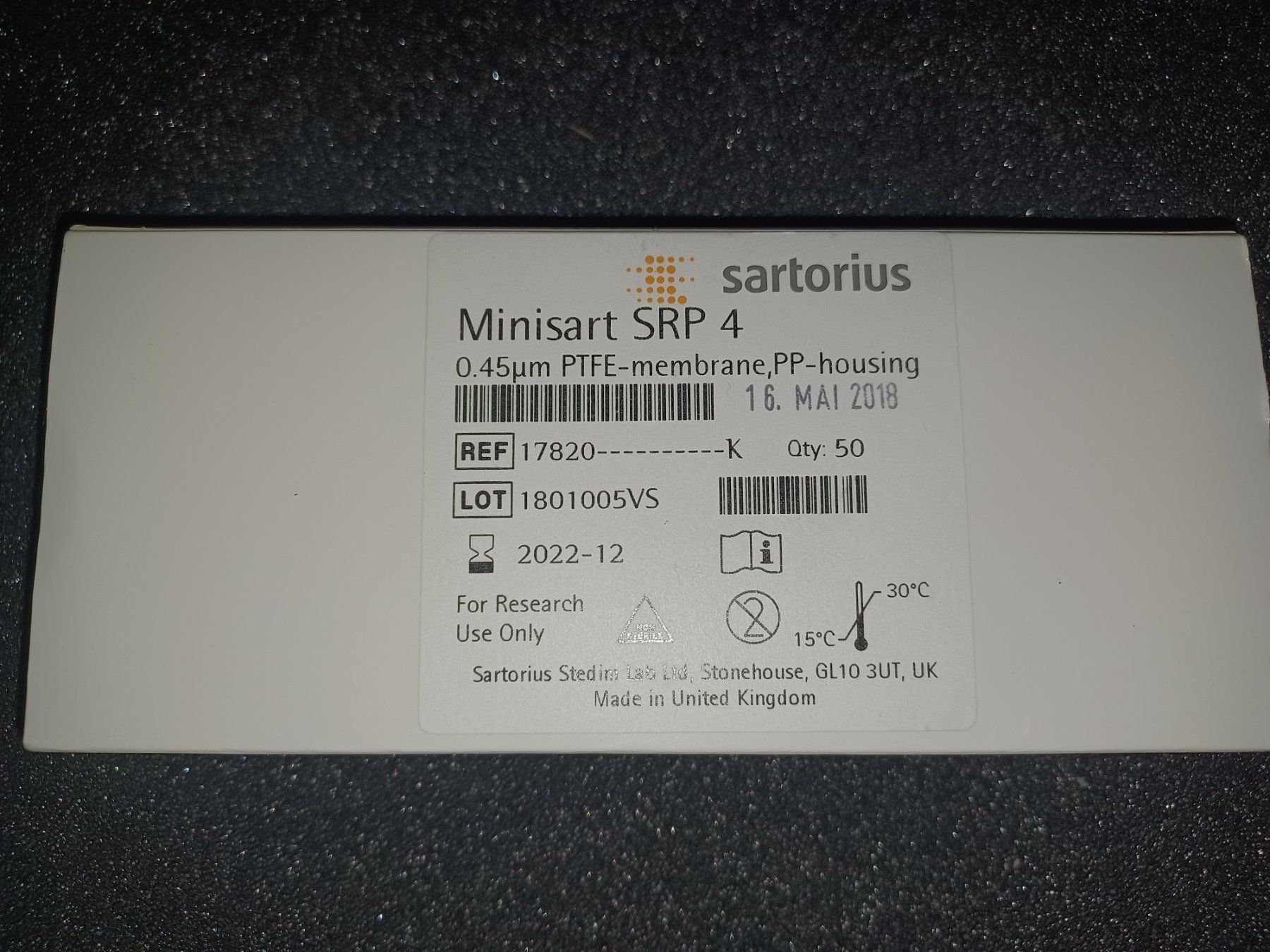 Sanitari: Sartorius Minisart SRP4 Spritzenvorsatzfilter, 0.45 – Usato da Schupfart venduto da philippb06 1