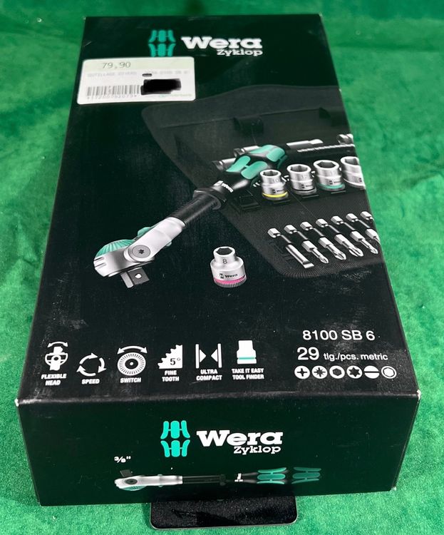 Wera Zyklop Speed - Set Cricchetto Professionale 6 Pezzi Per Meccanici E Fai Da Te - Foto 8