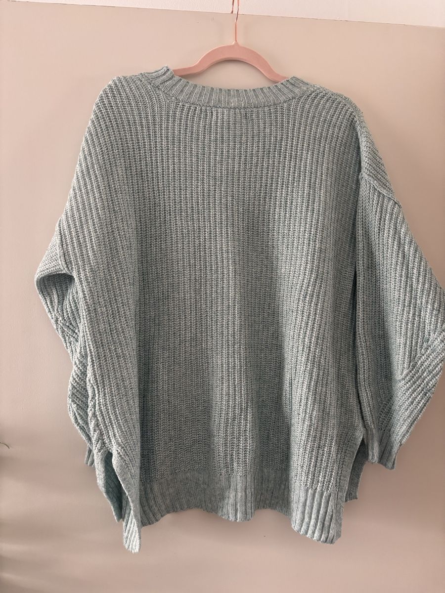 American Eagle Maglioni & Felpe: Damen Pullover grob gestrickt hellblau – Usato da Frauenfeld venduto da myl_msh9 1