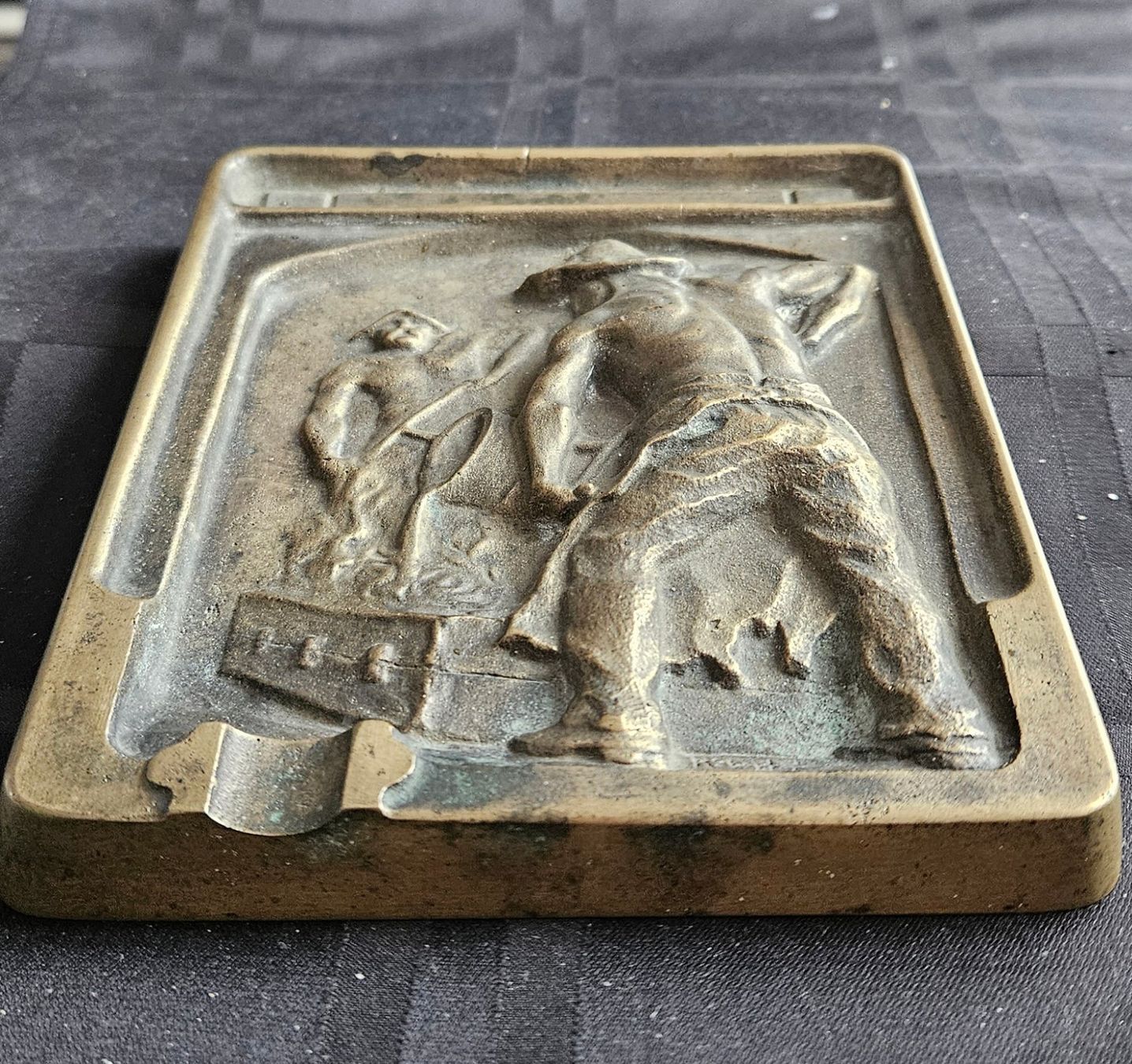 Sculture & Statue: Bronzen Relief Robert Müller ORIGINAL Die Eisengiesser Antik – Usato da Uttwil venduto da TG-Lupa 5