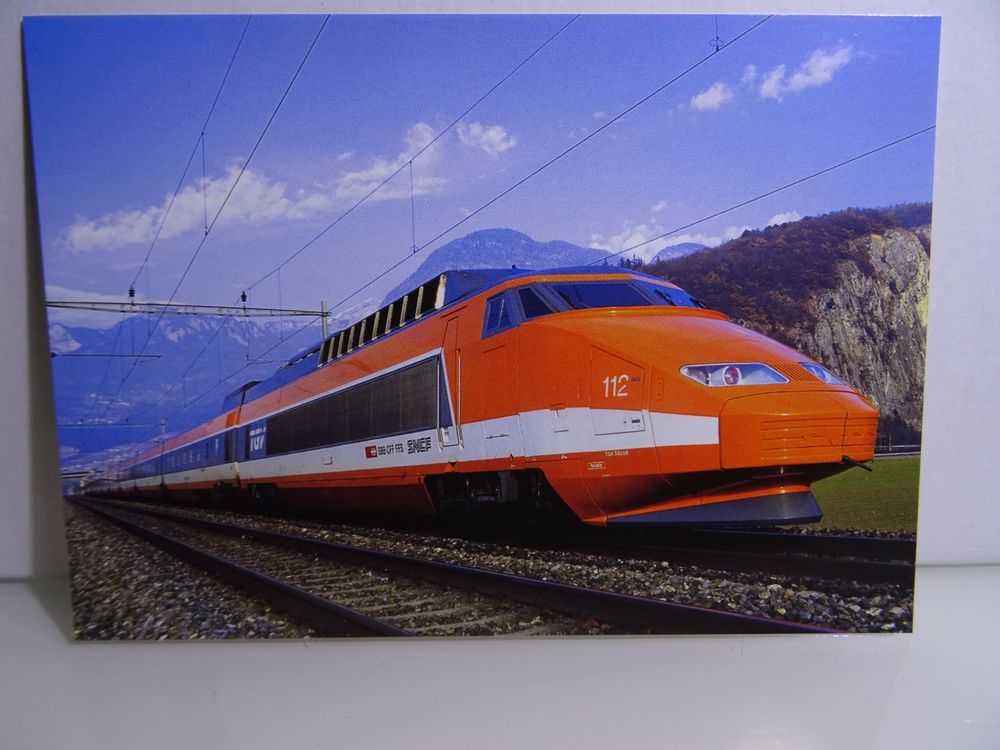 Postkarte SBB-CFF TGV 112 SNCF 110-118 389t,2800 kW 270 km/h | Kaufen ...