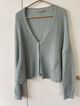 NILE Strickjacke Cardigan Mint Bio-Baumwolle Gr. M