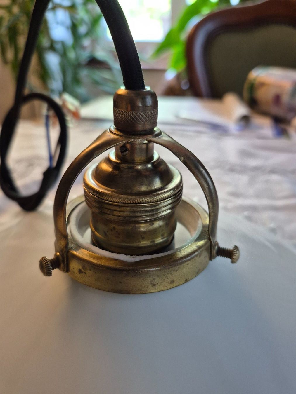 Lampade: Lampe ancienne en opaline – Usato da charmoille venduto da mir_my9f 3