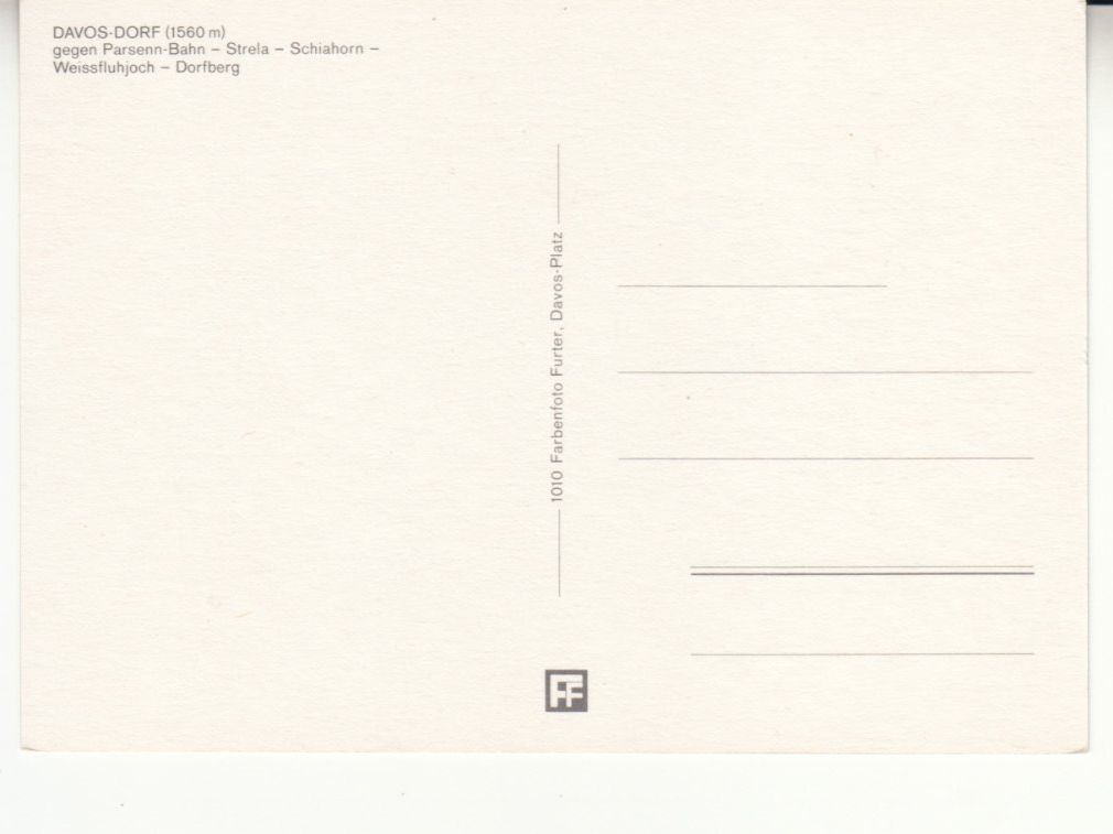 Cartoline postali: Davos ca. 1970 – Usato da Bürglen TG venduto da StampGraf 1