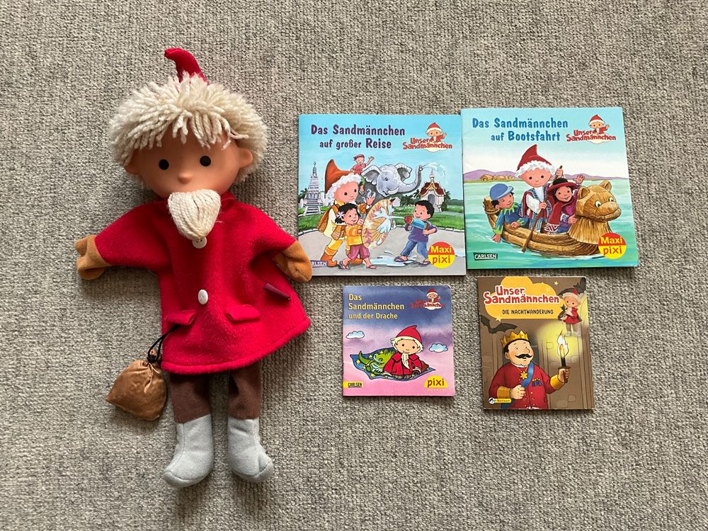 Sandmännchen Handpuppe und 3 Pixi Büchlein (Gebraucht) in Jona für CHF ...