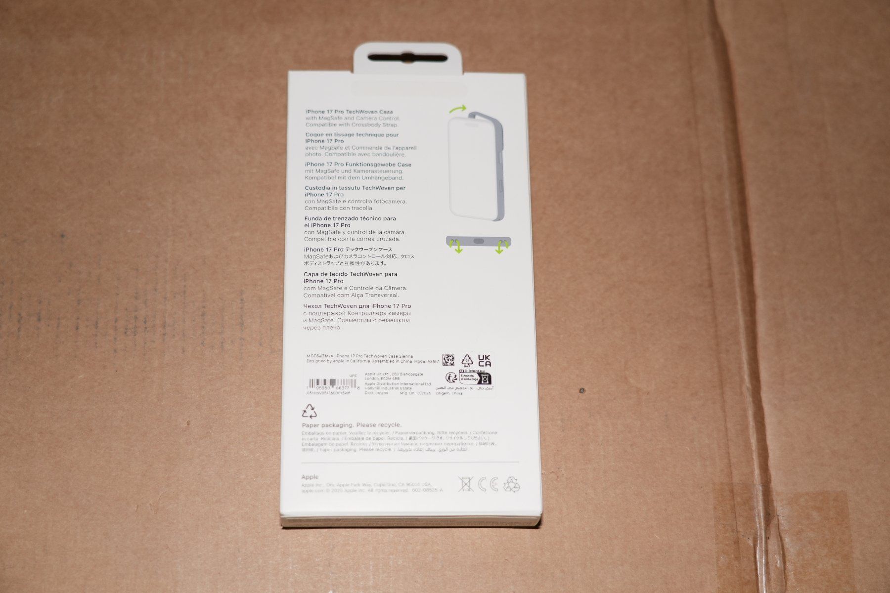 Apple Cover & Protezioni schermo: Apple TechWoven Case iPhone 17 Pro Braun – Usato da Zürich venduto da Verkaufen-Schweiz 2