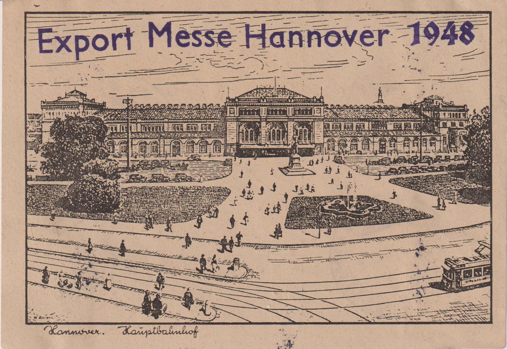 Tutti i francobolli: Couvert + Postkarte Exportmesse Hannover 1948 hohe Werte – Usato da Eschlikon TG venduto da PhilCon 1