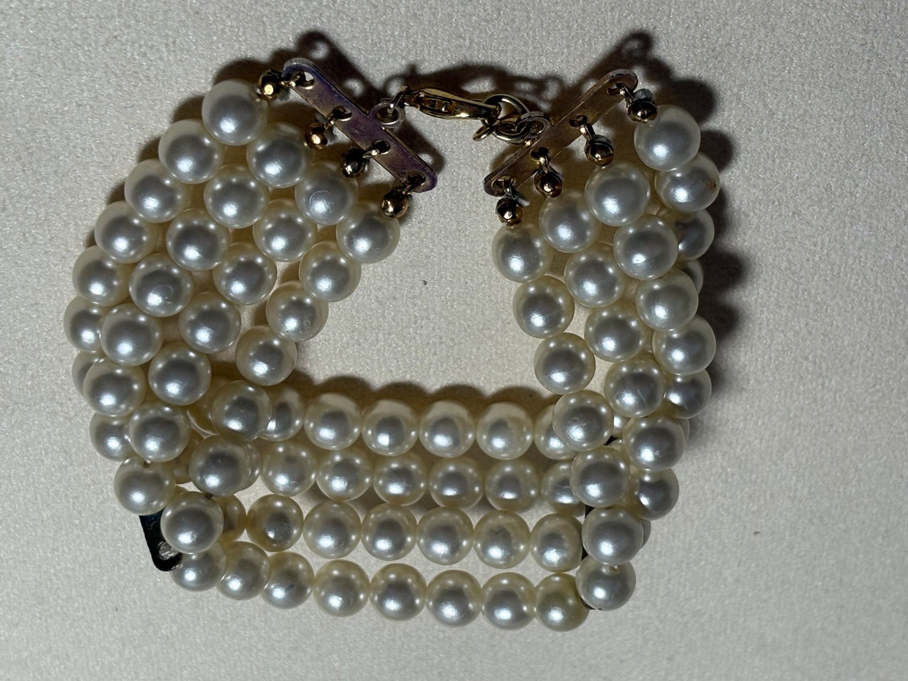 Bracciali & Braccialetti: Vier Righteous wunderschönes Perlen,armband aus Kunstperlen – Usato da St. Peterzell venduto da verena40 2