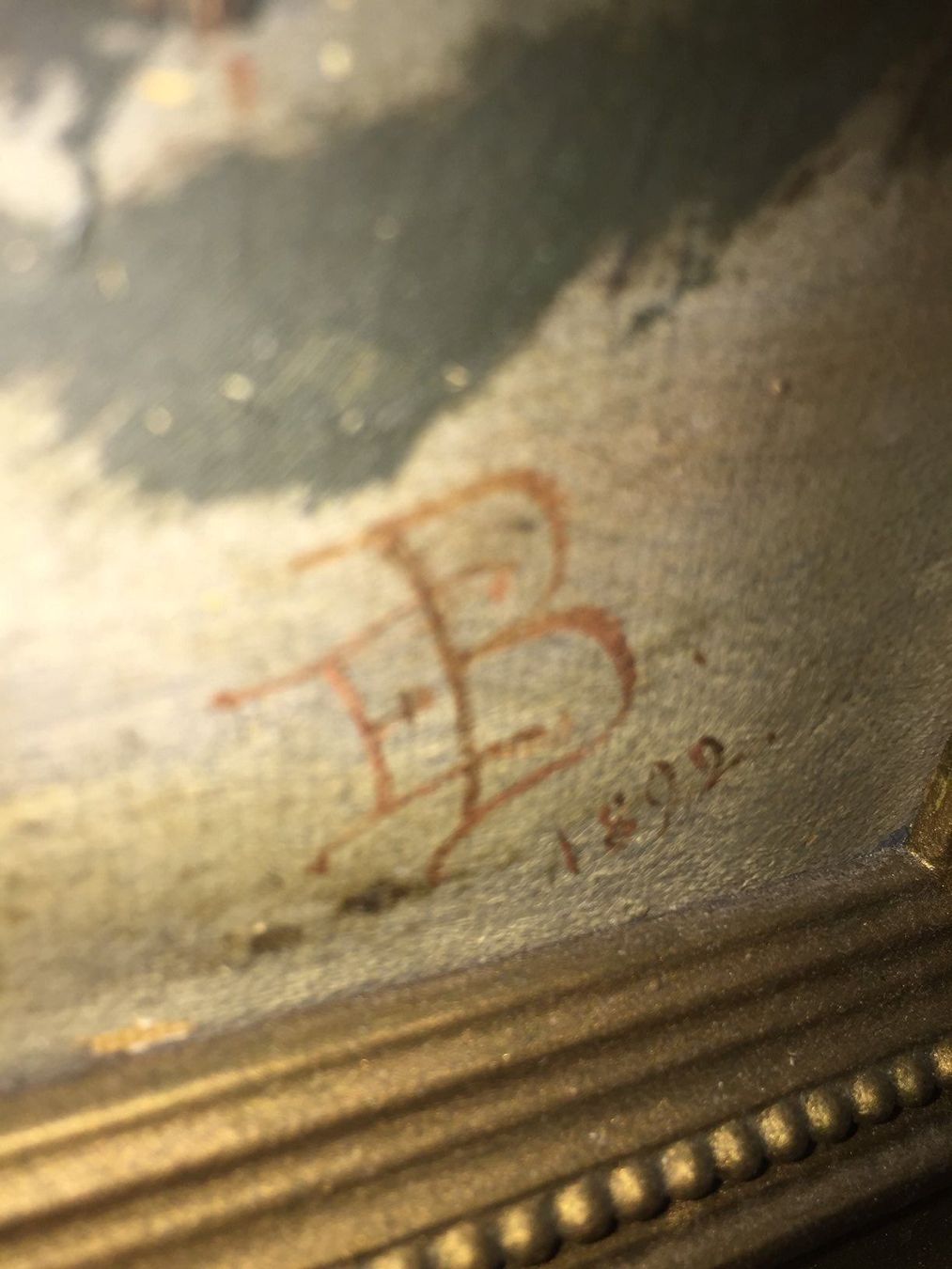 Dipinti: Ölbild von E.B. 1892 – Usato da Bellmund venduto da Siegi56 3
